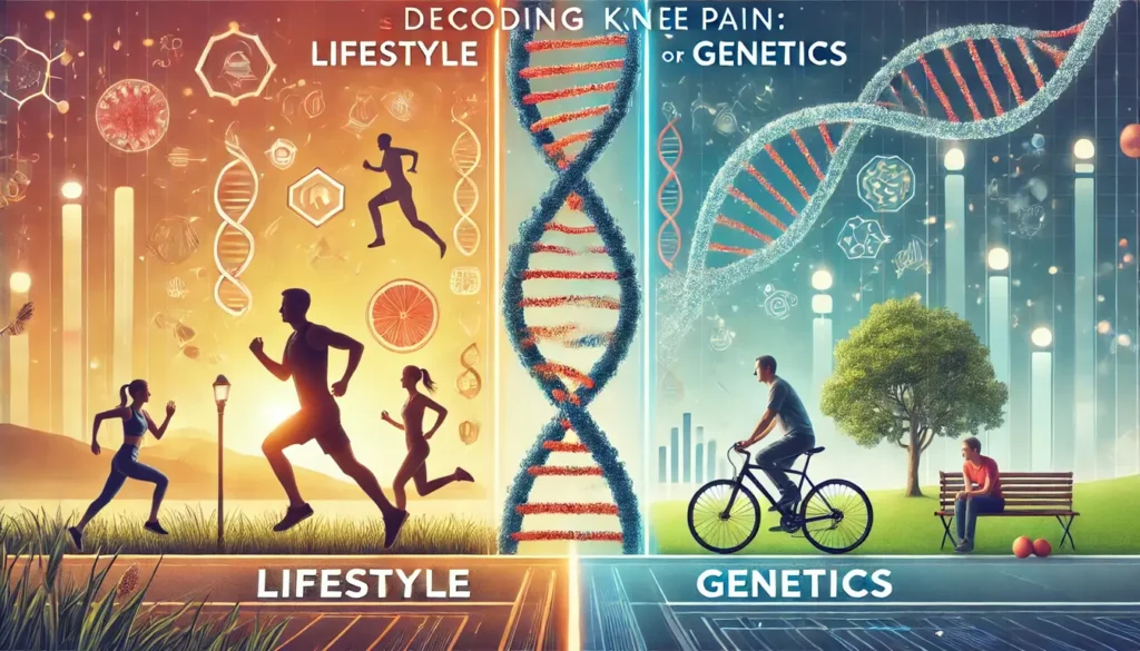 A visually appealing Decoding Knee Pain_ Is It Your Lifestyle or Genetics