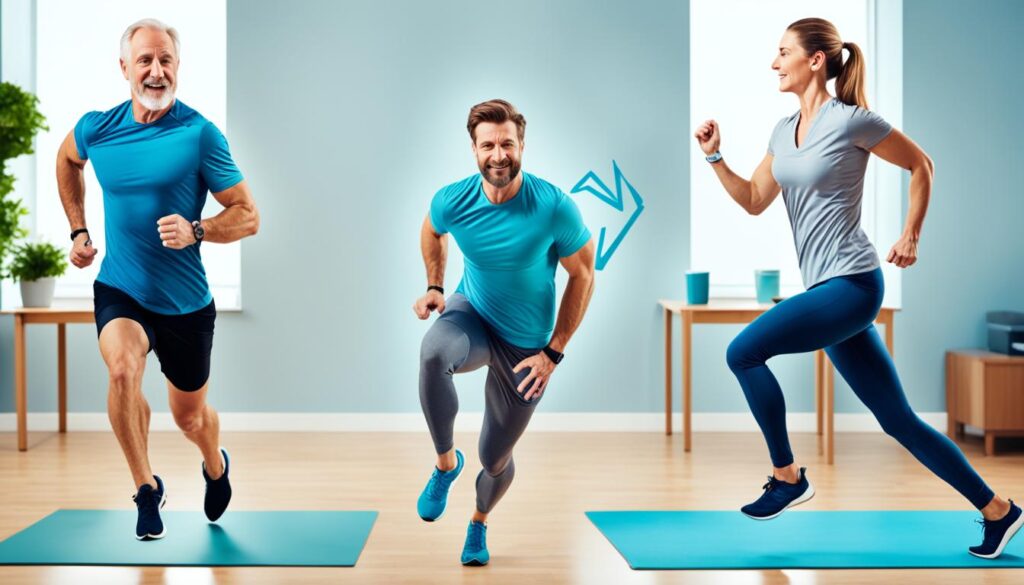 people exercise to release knee pain