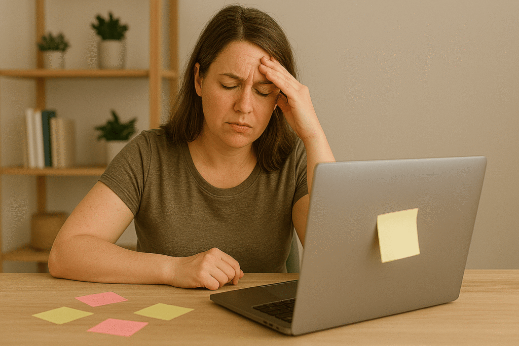 A women with Brain Fog and Low Focus