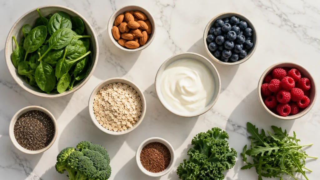 Fiber-rich foods and yogurt show simple ways to improve gut health every day